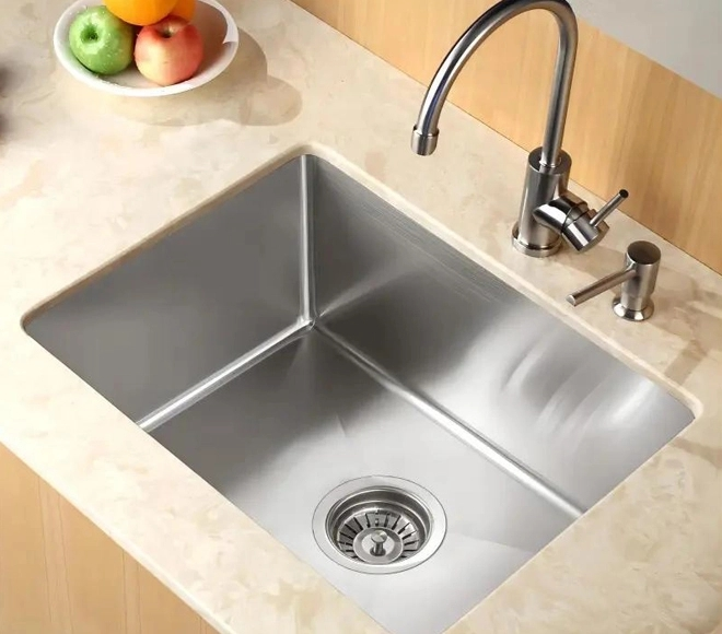 stainless steel single bowl sink